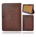 L�der cover til Samsung Galaxy Tab 8.9 (Brun)